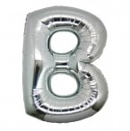 B harfi gm gri folyo harf balon 40 inch 100 cm