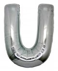 U harfi gm gri folyo harf balon 40 inch 100 cm