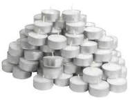 Yuvarlak beyaz tealight mum tane
